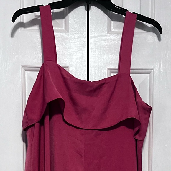 Pink Silk Banana Republic Midi Dress with tie back - Picture 3 of 4